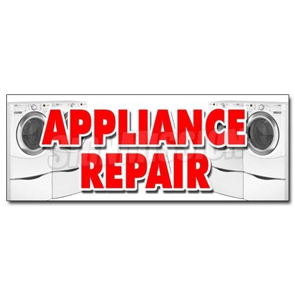Signmission APPLIANCE REPAIR DECAL sticker refrigerator washer dryer all brands home, D-12 Appliance Repair D-12 Appliance Repair